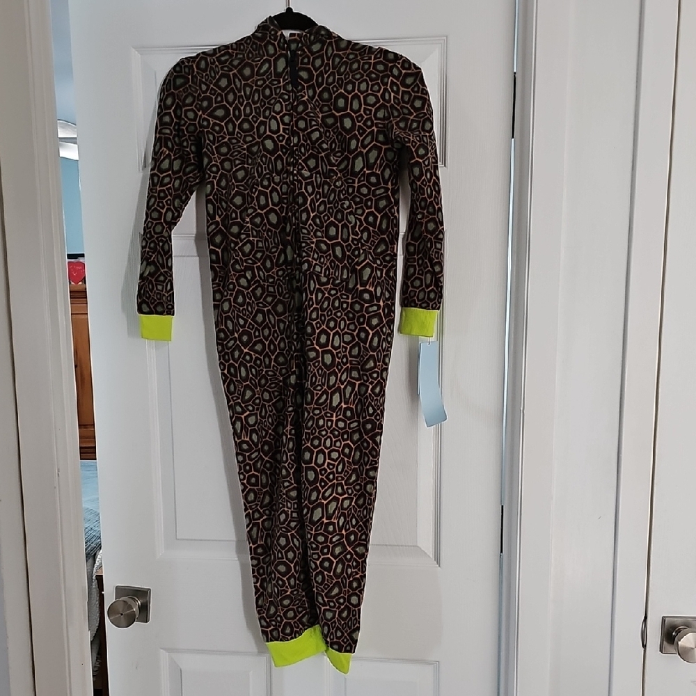 Cat & Jack Dinosaur Hooded One-Piece Pajamas - Size S (6/7)